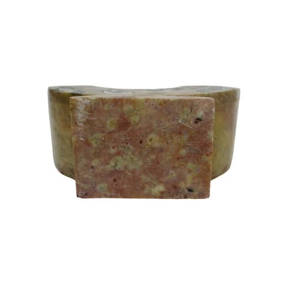 Stone Elephant Coasters with Holder Hand Painted 3.5" Across Set of 6 & Holder - Picture 7 of 7